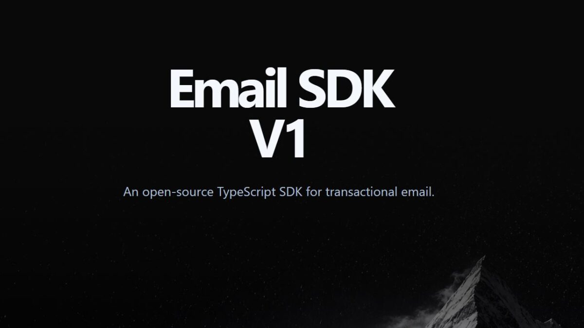 Email SDK V1 Now Supports Personalized Transactional Email Features