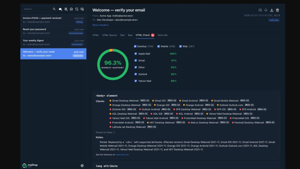 Mailtrap Introduces Free Email Sandbox Tool for Local Email Testing