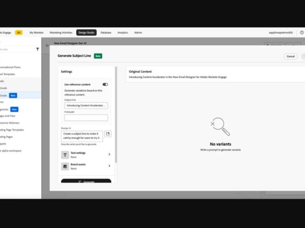 Adobe Marketo Adds AI-Powered Email Creation in Design Studio