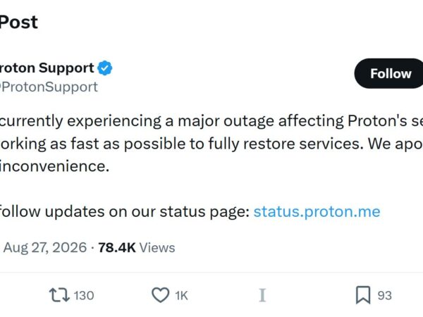 ProtonMail down for hours due to data center cooling failure